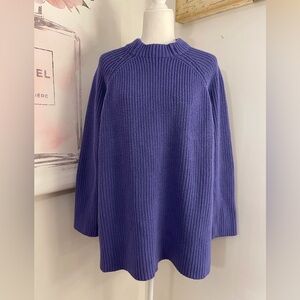 Woman Within Long Sleeve Cable Knit Sweater Size 2X Purple
